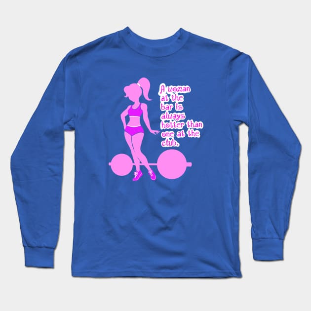 Women at the bar Long Sleeve T-Shirt by TimAddisonArt